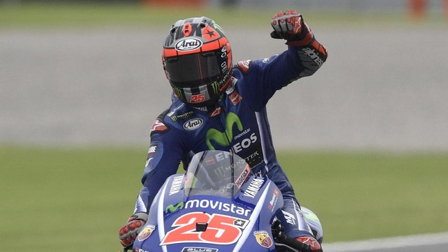 Maverick Vinales menjadi yang tercepat di tes Jerez sedangkan Valentino Rossi terpuruk dalam sesi tes ini.