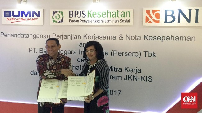 Melalui kerja sama ini, BNI akan membuka pendaftaran Kader JKN - KIS untuk menjadi Agen46, sehingga dapat menampung pembayaran iuran JKN dari masyarakat.