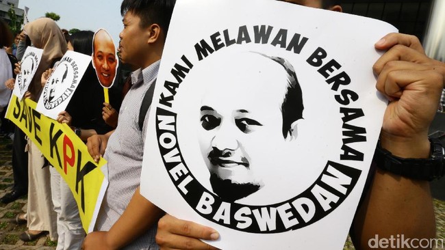 Menurut Febri Diansyah, hingga saat ini tekanan di mata kiri Novel Baswedan masih lebih tinggi dibandingkan tekanan di mata kanannya.
