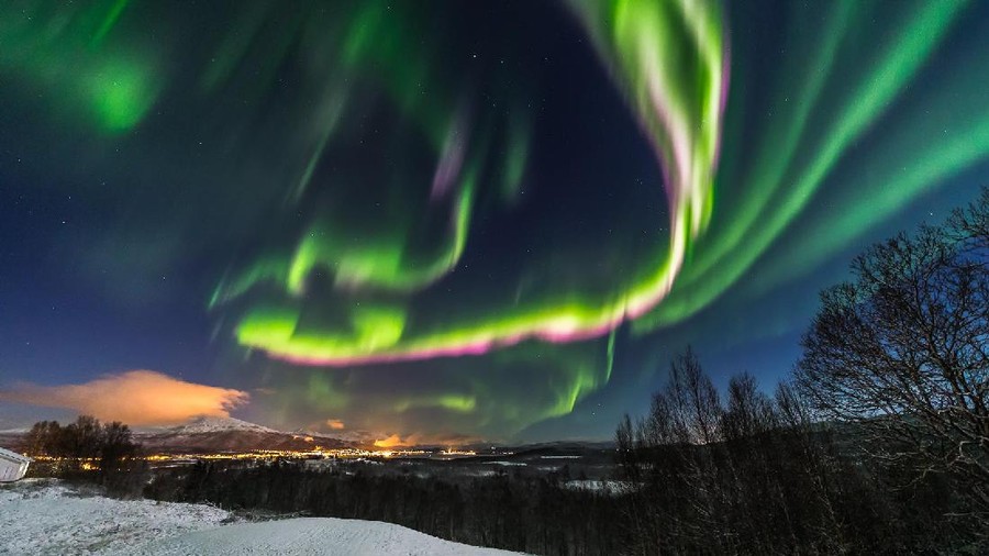 Ilustrasi Aurora Borealis