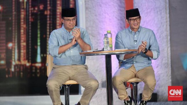 Anies-Sandi tak mau berpuas diri dengan keunggulan elektabilitas yang dirilis dalam dua survei terbaru.
