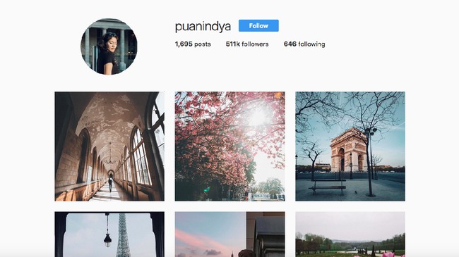 Perjalanannya keliling dunia dan ke berbagai destinasi keren di Indonesia diunggahnya ke Instagram. Ia pun jadi salah satu fotografer yang populer. 