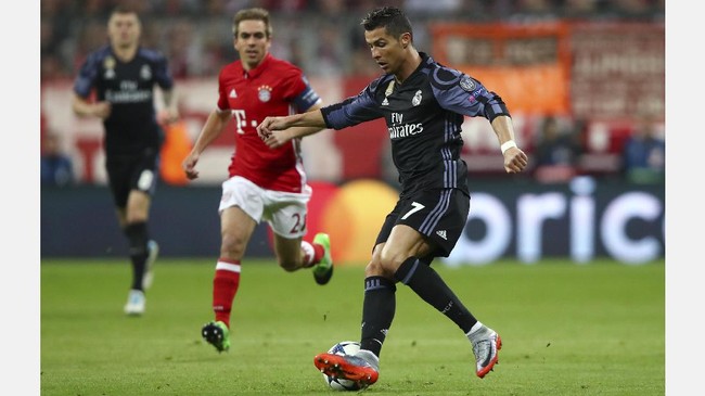 Cristiano Ronaldo mencetak sembilan gol dari enam pertemuan dengan Bayern Munchen dan mengalami kegagalan mengeksekusi tendangan 12 pas ke gawang Die Bayern.