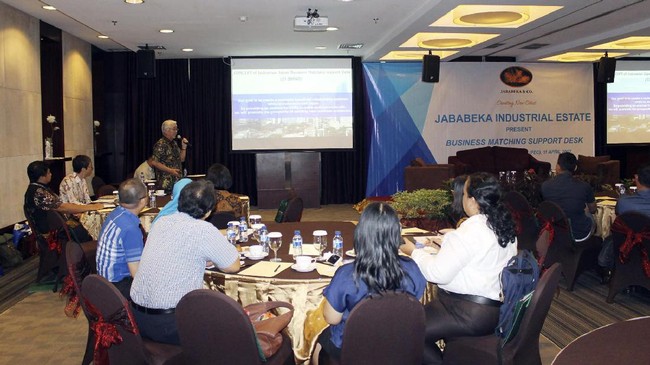 PT Graha Buana Cikarang menggelar sharing mengenai site temu bisnis guna mengembangkan bisnis usaha kecil menengah antara Indonesia dan Jepang. 