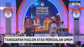 Paslon Tanggapi Pertanyaan Terkait Permodalan UMKM