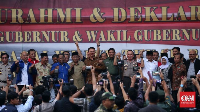 Masyarakat diimbau ikut mewujudkan 'Pesta Demokrasi' yang jujur, adil, aman, dan damai jelang pencoblosan Pilkada Jakarta 2017, Rabu (19/4).
