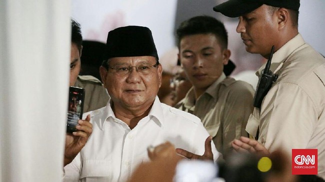 Ketua Umum Partai Gerindra Prabowo Subiakto menyinggung soal ulama yang ditahan oleh pihak kepolisian saat memberikan sambutan di Masjid Istiqlal.