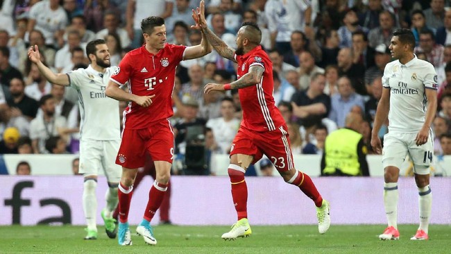 Bayern Munich berhasil unggul 2-1 dari Real Madrid dan memaksakan pertandingan dilanjutkan ke babak tambahan waktu di Santiago Bernabeu, Selasa (18/4).