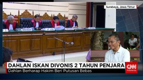 Dahlan Iskan Divonis 2 Tahun Penjara