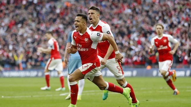 Manajer Arsenal memuji ketajaman Alexis Sanchez yang menjadi faktor penentu timnya lolos ke final Piala FA setelah kalahkan Manchester City 2-1.