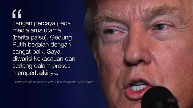 Kicau Trump selama 100 Hari Menjabat