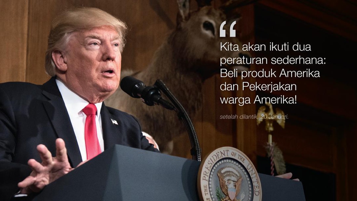 Kicau Trump selama 100 Hari Menjabat