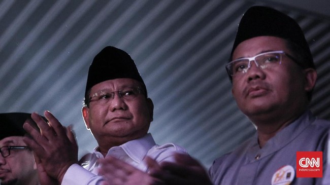 Prabowo khawatir karena biasanya pejabat yang menang akan banyak godaannya seperti iming-iming gratifikasi dari pihak luar.