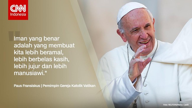 Fransiskus mengakui, kalau pertemuannya dengan Trump juga bakal terasa canggung karena mereka banyak berbeda pendapat.