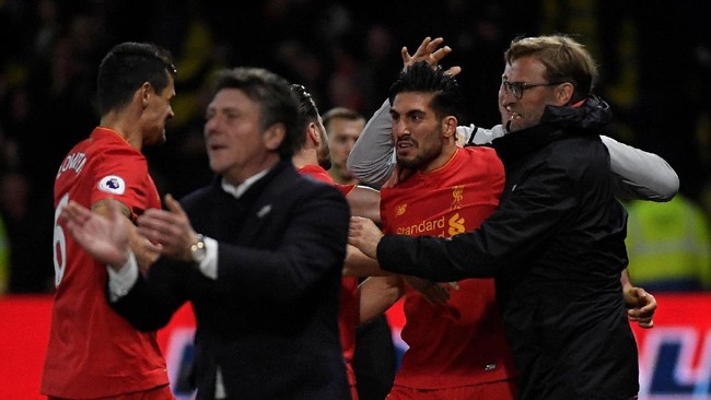 Manajer Liverpool Juergen Klopp tak yakin Emre Can bisa mencetak gol-gol yang lebih indah lagi setelah mencetak gol spektakuler ke gawang Watford.