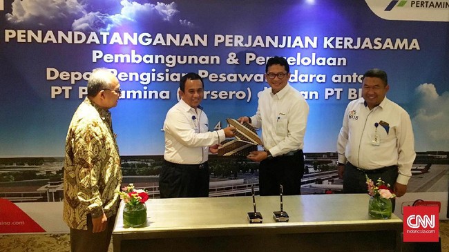 Pertamina menghabiskan dana US$36 juta untuk membangun depot avtur Bandara Kertajati berkapasitas 8 ribu kilo liter.