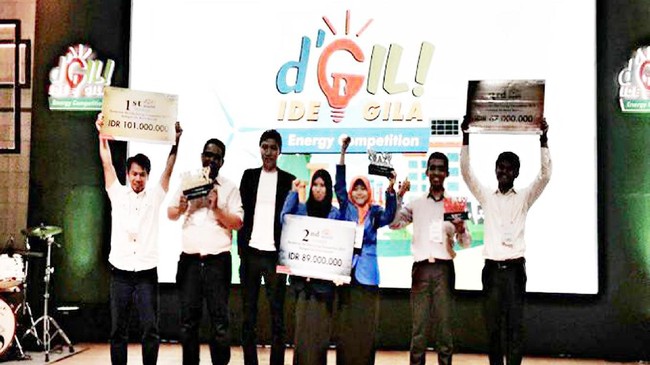 President University menggulirkan gagasan inovatif pengolahan limbah yang tertuang melalui Pertamina Ide Gila Energy Competition 2017. 
