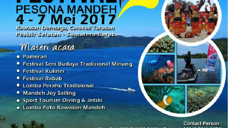 Pembukaan Festival Pesona Mandeh 2017 pada 4 Mei 2017 berlangsung heboh.