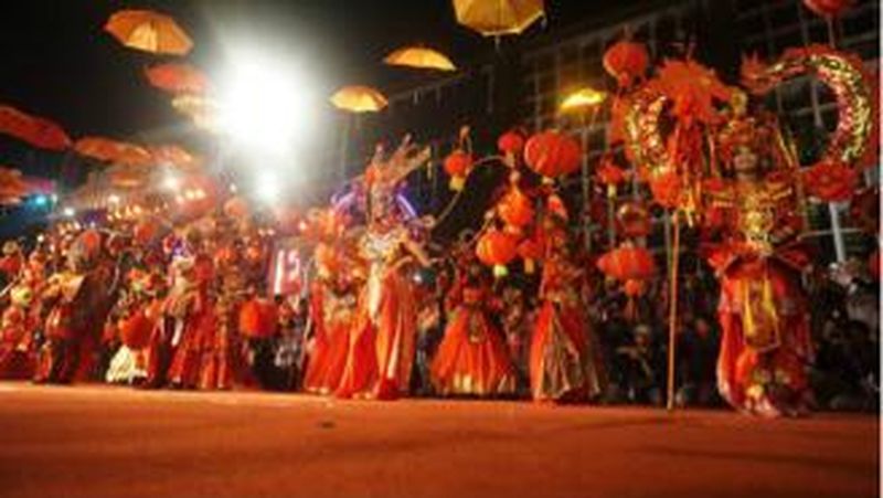 Acara Semarang Night Carnival 2017 berlangsung meriah Sabtu (6/5/2017) malam.