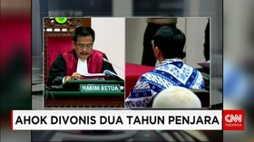 Ahok Divonis Penjara 2 Tahun