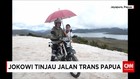 Presiden Jokowi Naik Motor Trail Meninjau Jalan Trans-Papua