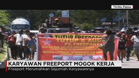 Ribuan Karyawan Freeport Mogok Kerja