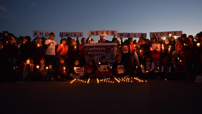 Aksi Solidaritas dilakukan di Canberra dengan menyampaikan lima pernyataan sikap, termasuk dukungan untuk menghapus pasal penodaan dan penistaan agama.
