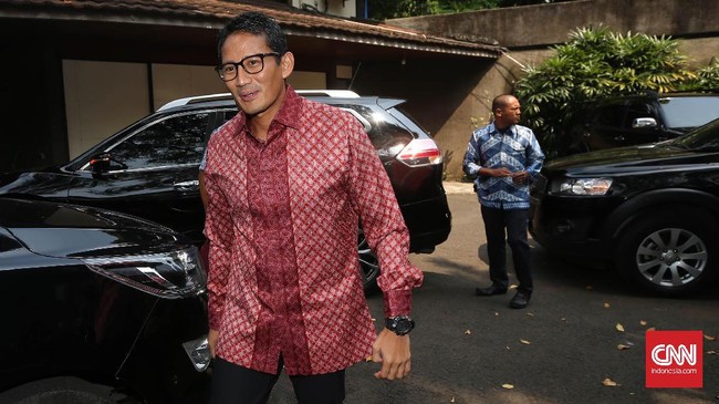 Sebagai Wakil Gubernur DKI Jakarta, Sandiaga Uno mendapat tiga tugas pokok yang harus dikerjakan. Tugas-tugas itu arahan langsung Guebernur Anies Baswedan.