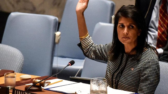 Amerika Serikat memveto rancangan resolusi DK PBB yang menolak klaim Presiden Donald Trump soal Yerusalem sebagai Ibu Kota Israel.