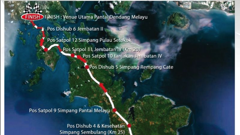Lomba adu cepat bersepeda di Kota Batam, Kepri berhasil memuaskan 281 peserta lomba dari 24 negara itu.