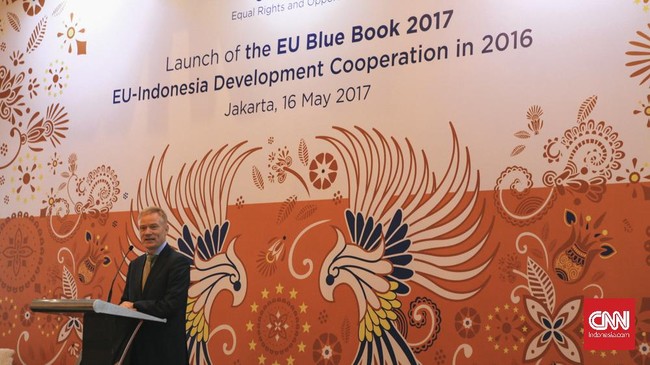 Dubes Uni Eropa untuk Indonesia, Vincent Guerend, menegaskan negara anggota UE menentang keputusan AS yang mengakui Yerusalem sebagai Ibu Kota Israel.