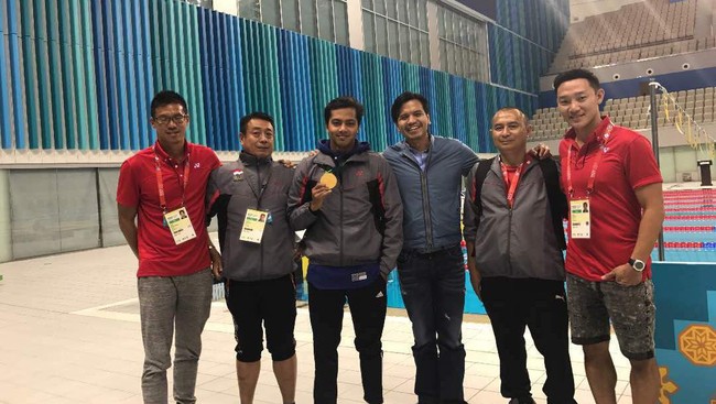 Perenang Indonesia I Gede Siman Sudartawa sudah menyumbang dua emas di hari ke-4 ISG. Total sudah tiga emas dipersembahkan cabor renang.
