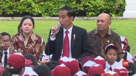 Aksi Dongeng Jokowi untuk Anak Indonesia di Istana