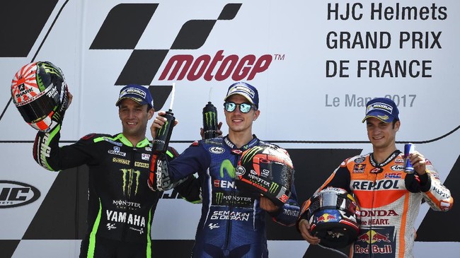 Maverick Vinales tak hanya waspada pada Valentino Rossi dan Marc Marquez, melainkan juga pada Dani Pedrosa dalam perburuan gelar musim ini.