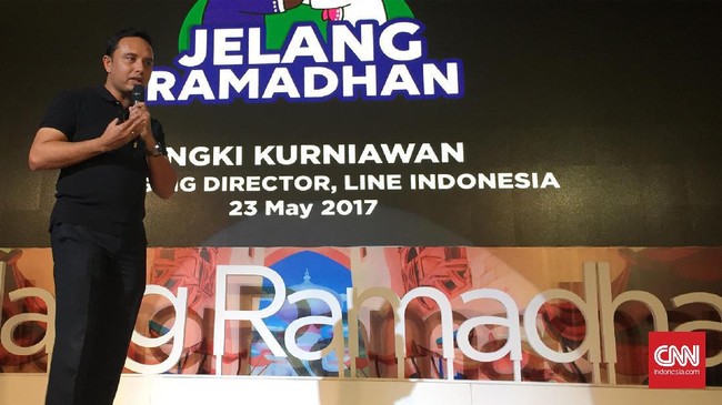 Melalui akun resmi Line Ramadan, pengguna bisa mendapatkan beragam informasi mengenai puasa Ramadan serta promo berbelanja daring.