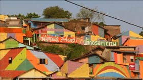 Kampung Pelangi Ramai Diserbu Pengunjung