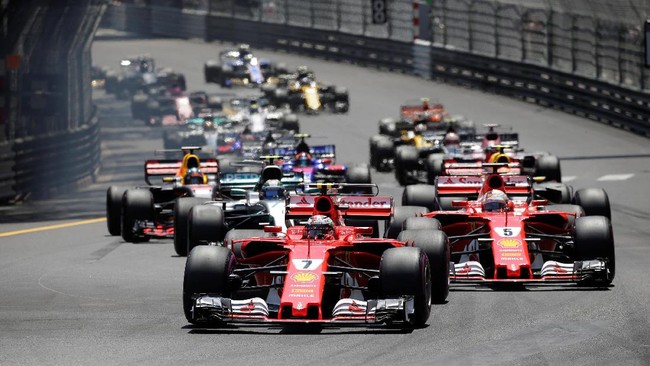 Sebastian Vettel berhasil keluar sebagai juara GP Monaco. Ia disusul rekan satu timnya, Kimi Raikkonen yang sebelum lomba berhasil meraih pole position.