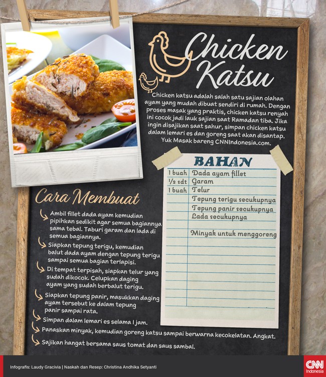 Membuat chicken katsu yang renyah dan enak sebenarnya tidaklah sulit. Berikut resep praktis untuk membuat chicken katsu Anda sendiri di rumah.