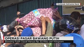 Operasi Pasar Bawang Putih di Pontianak