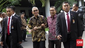 Kemesraan Try Sutrisno dan Boediono di Hari Lahir Pancasila