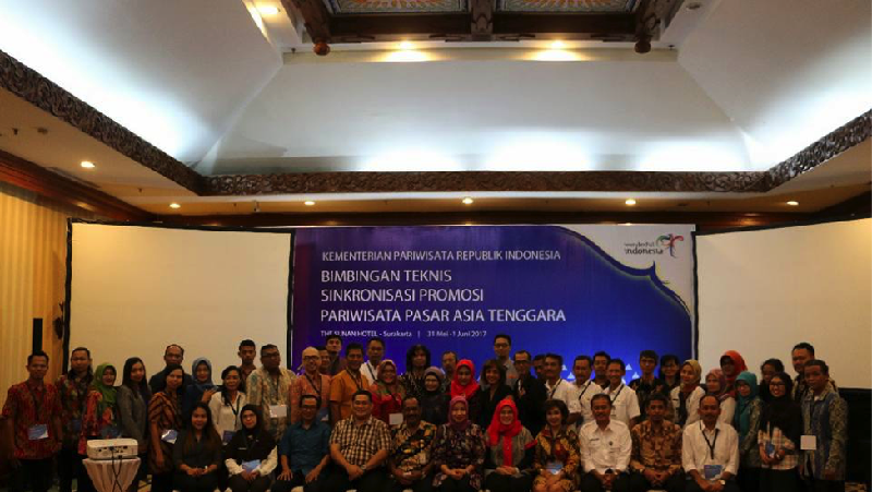 Agenda Bimbingan Teknis (Bimtek) Sinkronisasi Promosi Pariwisata Pasar Asia Tenggara oleh Kementerian Pariwisata (Kemenpar) di Solo membuahkan hasil.