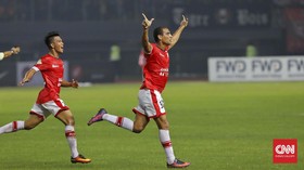 Persija Menang, Reinaldo Langsung Cetak Gol