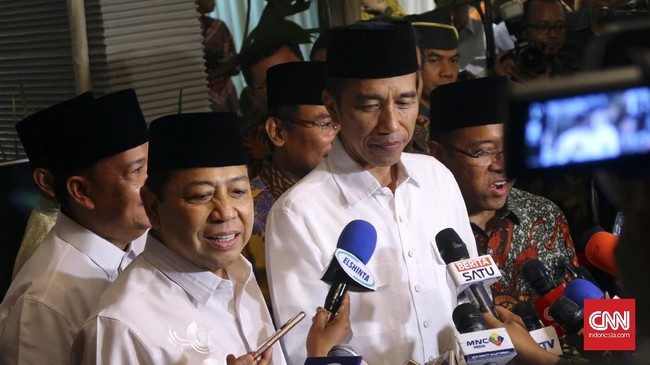 Presiden Joko Widodo kembali menegaskan, Ketua DPR Setya Novanto harus mengikuti proses hukum yang berlaku dalam menghadapi kasus e-KTP yang menjeratnya.