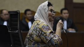 Siti Fadilah Kembalikan Uang Hasil Korupsi Rp1,35 Miliar