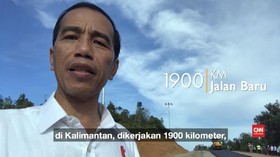 Jokowi Pamer Jalan di Pedalaman Kalimantan Lewat Vlog