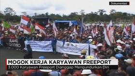 Aksi Mogok Kerja Karyawan Freeport