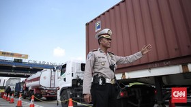 Truk Akan Dimasukkan ke Kantong Parkir saat Arus Balik Padat