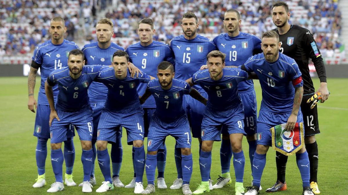 FOTO: Timnas Italia Lumat Uruguay di Nice