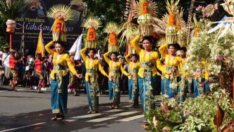 Pembukaan Pesta Kesenian Bali (PKB) 2017 berlangsung dengan meriah.