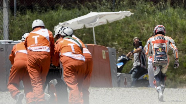 Marc Marquez mengatakan lebih memilih sering jatuh di fase kualifikasi MotoGP, namun terbayar dengan posisi start yang bagus.